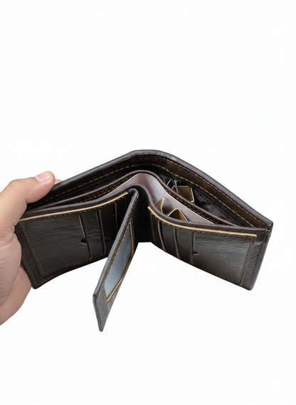 WESTAL Business Short Leather Wallet, cardholder