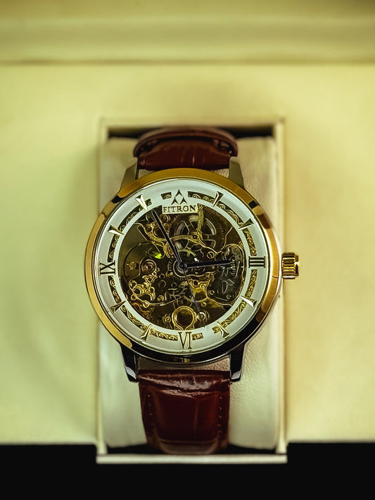 Fitro Leather Strap Watch