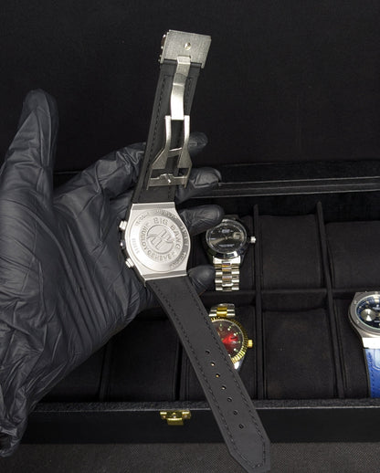 HUB Black Dial (Leather Strap)