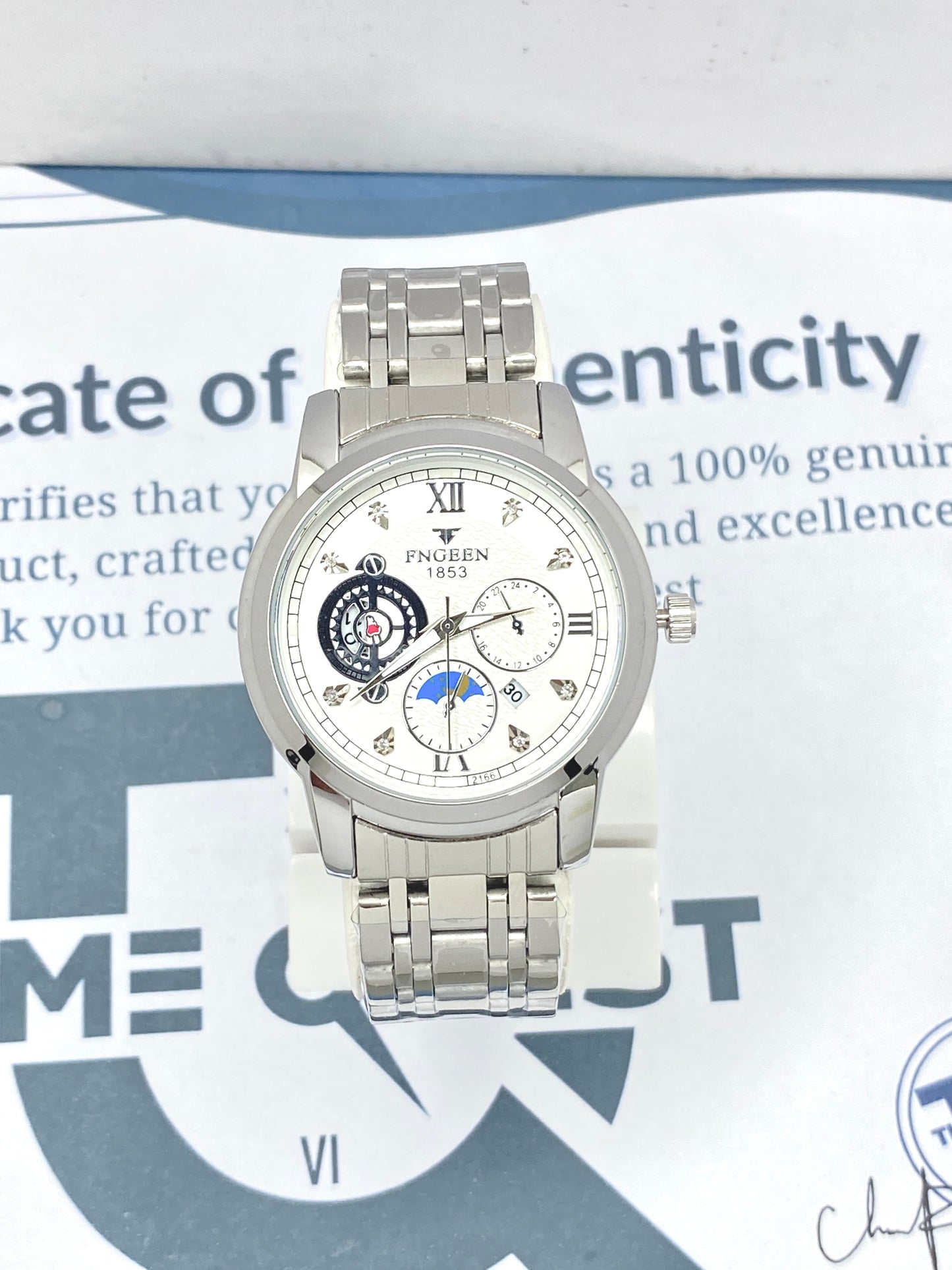 FNGEEN 1853 Analog Time Stainless steel Chain Watch For Men