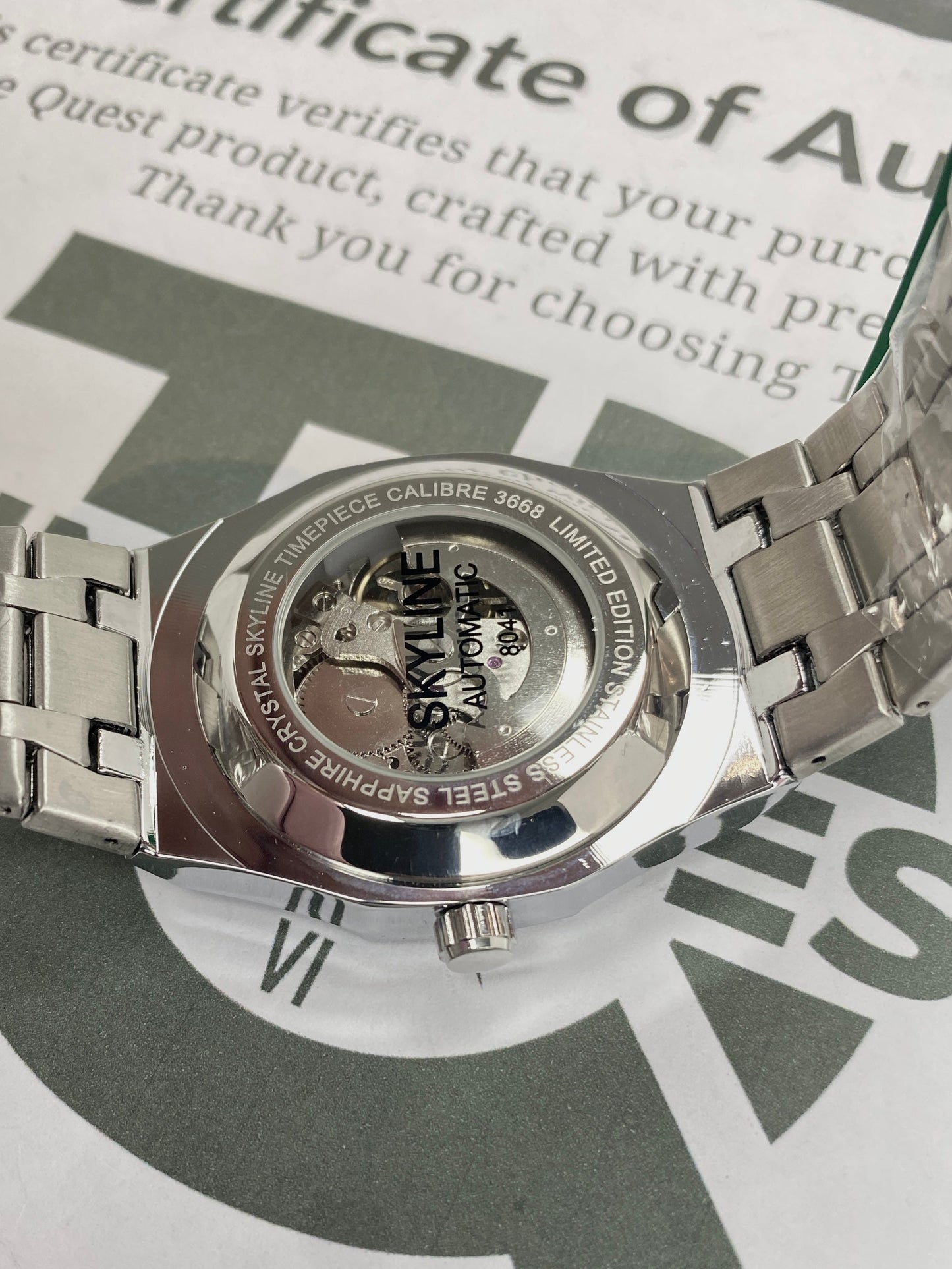 SKYLINE Automatic - Mechanical Movement Luxury Chain Watch For Men