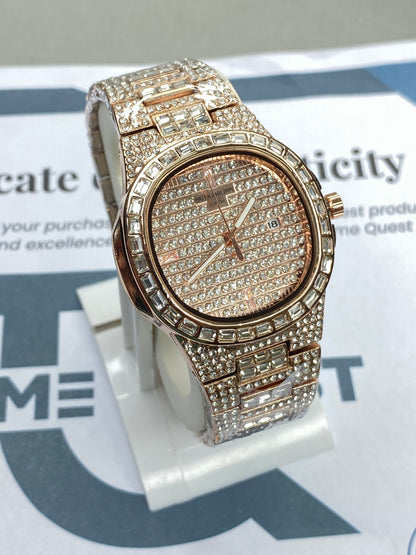 PP - Iced Out Self Winding Luxury Chain Watch