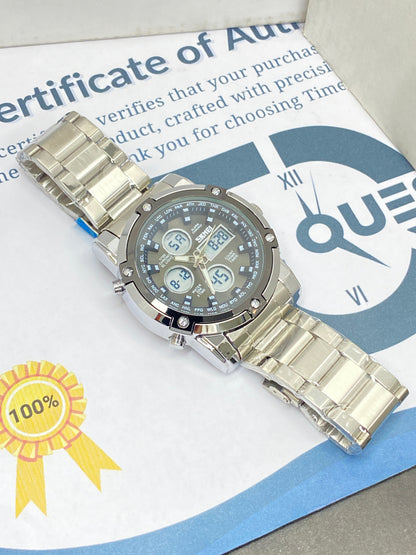 SKMEI 1389 Dual Time Multifunctional Chain Watch For Men