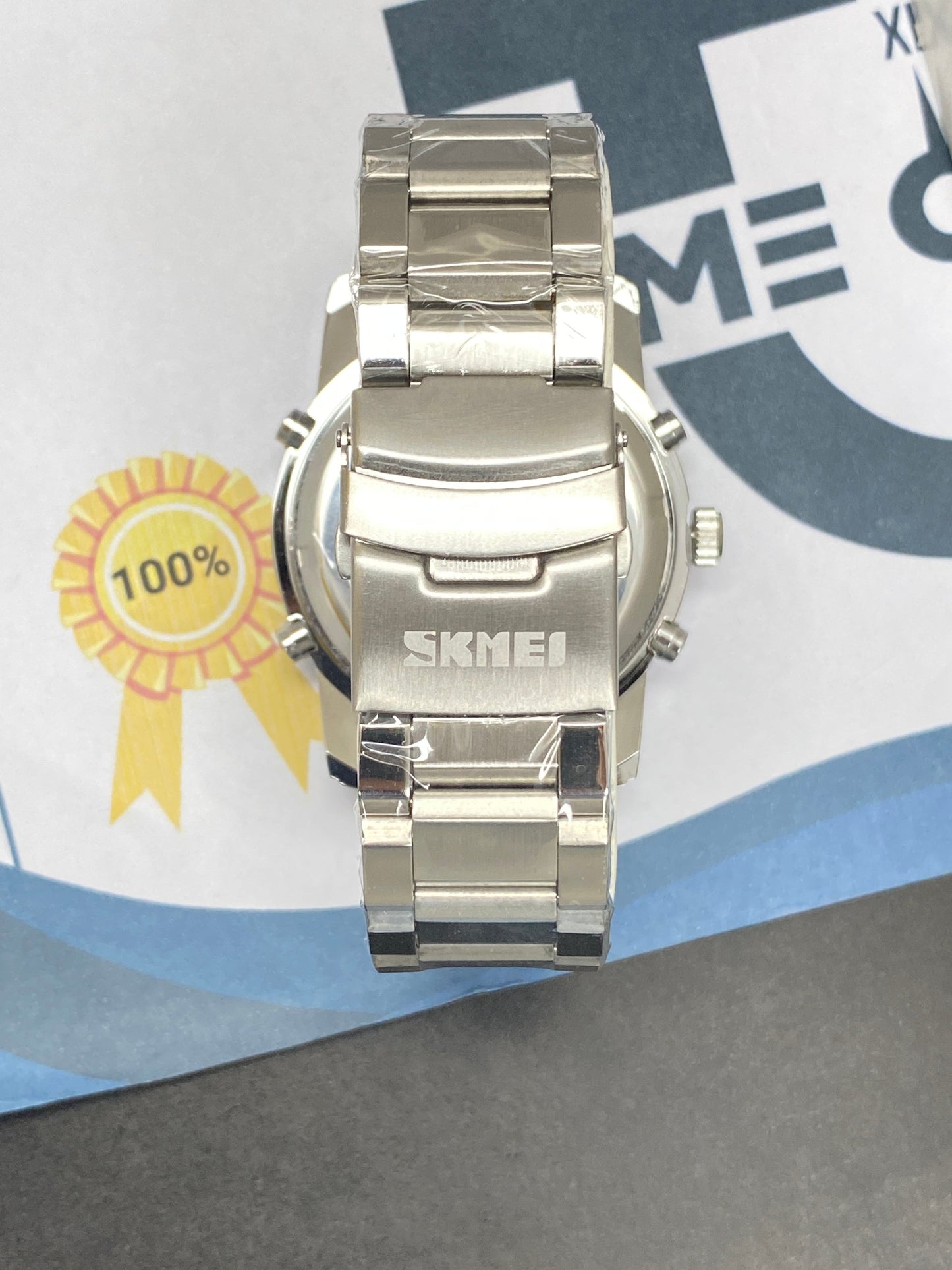 SKMEI 1389 Dual Time Multifunctional Chain Watch For Men