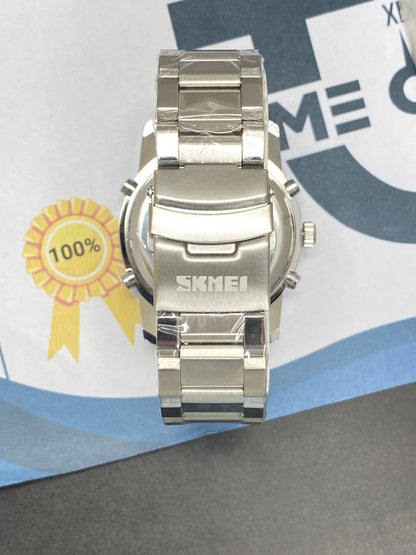 SKMEI 1389 Dual Display (Analog & Digital) Chain Watch For Men