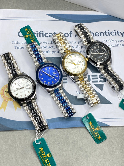 RLX Swiss Made Premium Design Chain Watch For Men With Date Display
