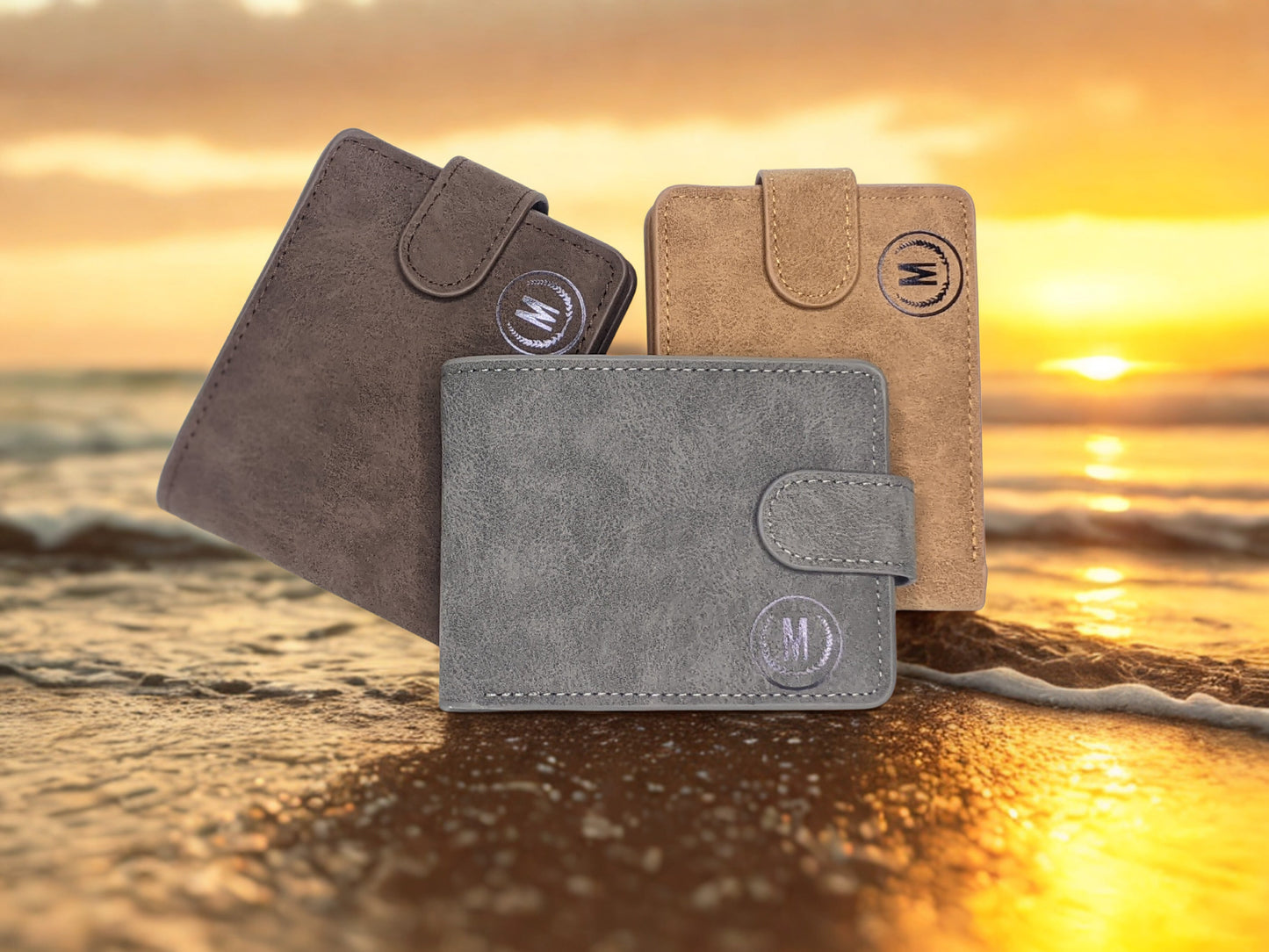 Premium Quality M Button Wallet Mate Material