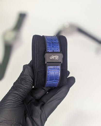 HUB Blue Classic Dial (Leather Strap)