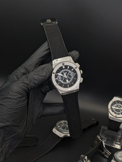 HUB Black Skeleton Dial (Mate Strap)