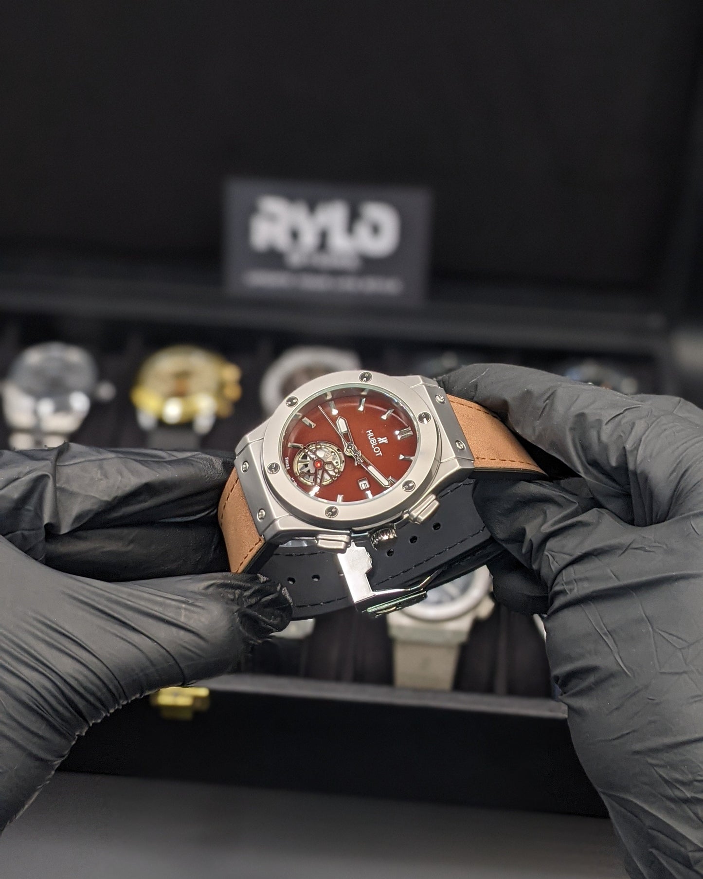 HUB Golden Dial Skeleton