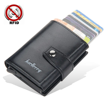 Premium RFID Blocking Pop-Up Card Holder Wallet – Slim & Secure