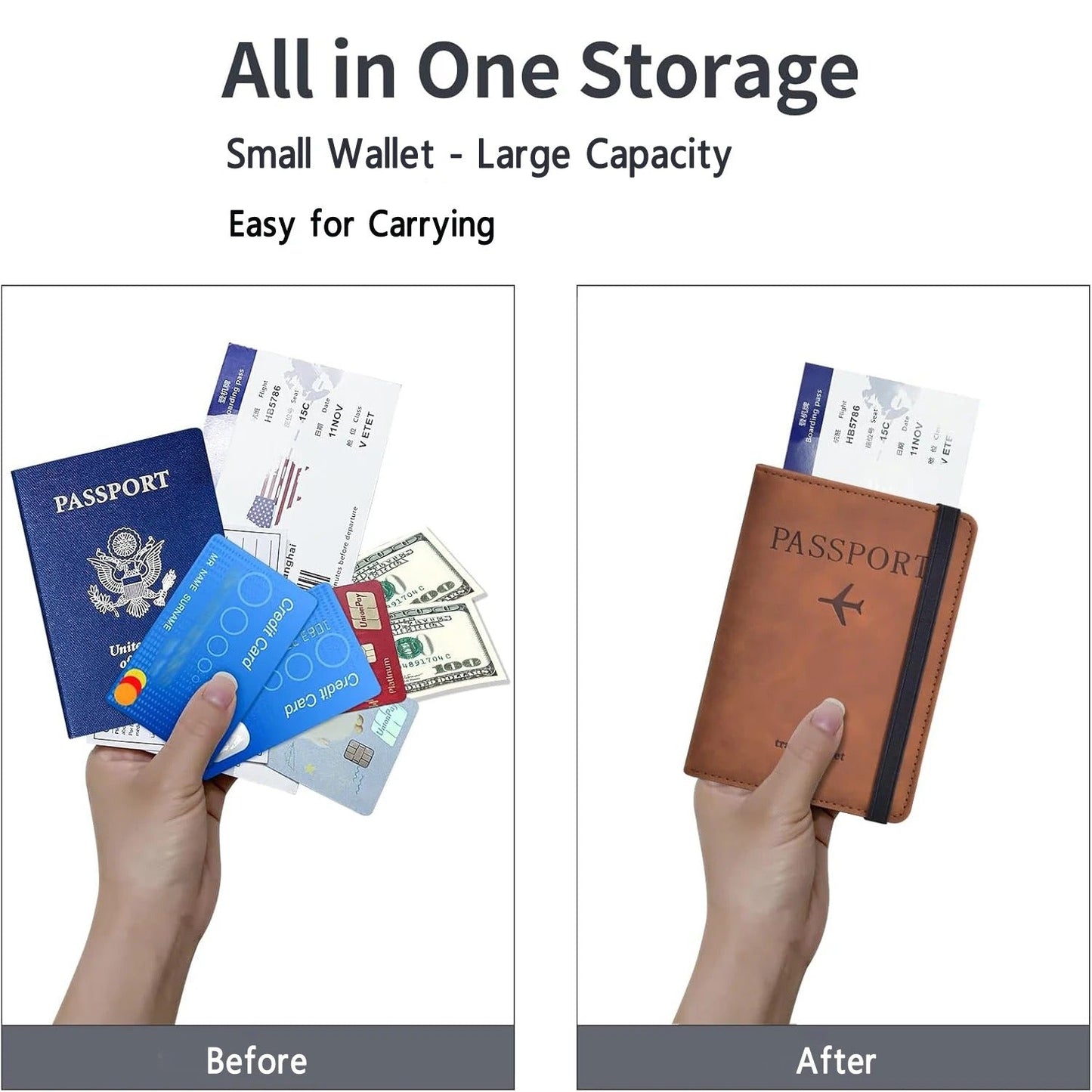 Passport, Mobile, Tickets, Card Holder & Documents Wallet