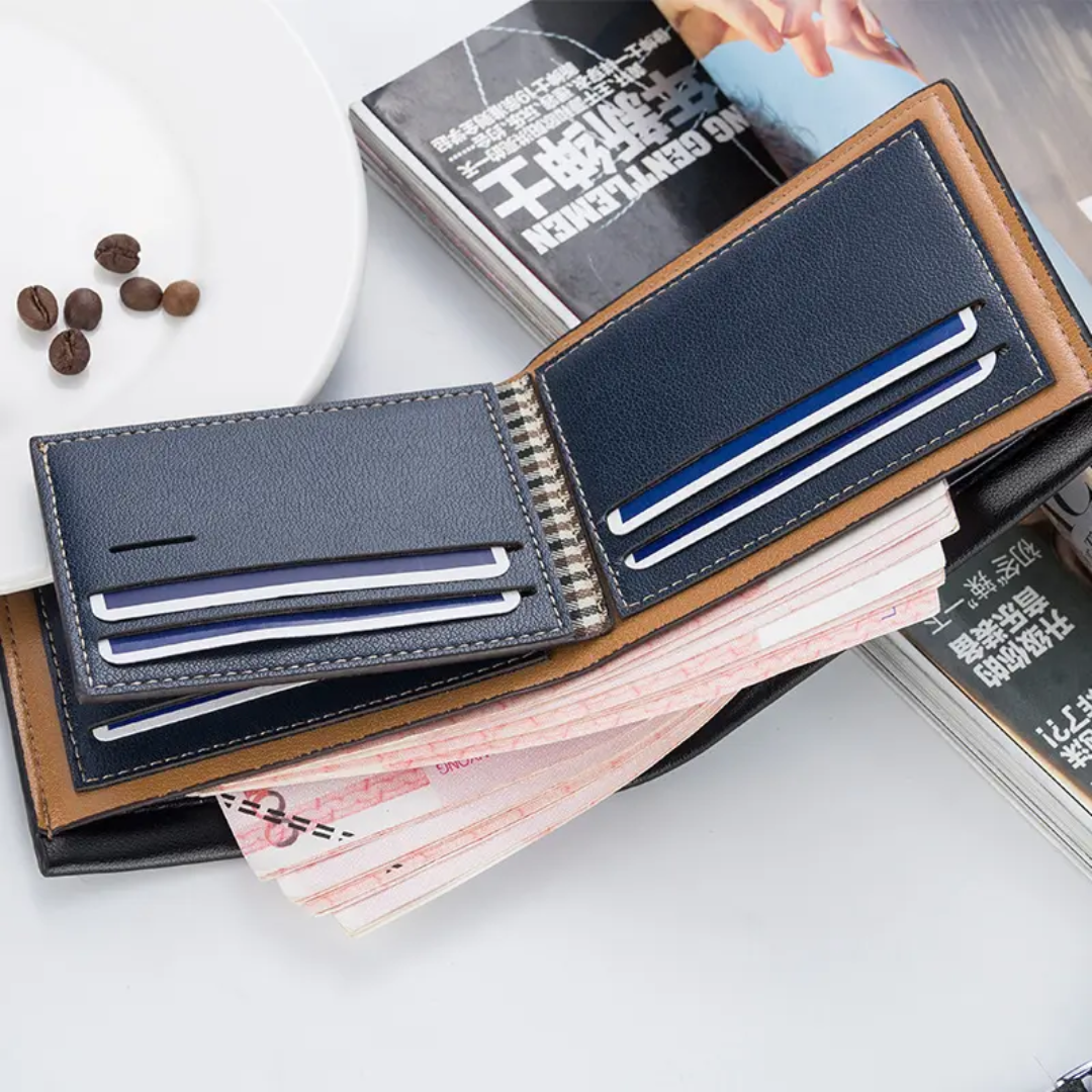 Men's Slim Leisure Business Soft PU Leather Wallet