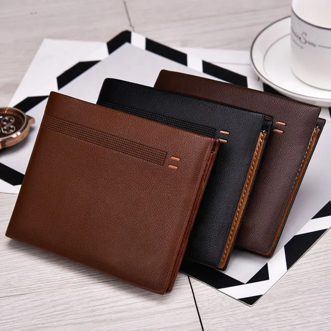 Men's Slim Leisure Business Soft PU Leather Wallet